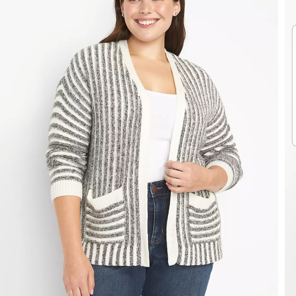 Lane Bryant Open-Front Texture Stitch Cardigan Size 14/16 NEW NWT